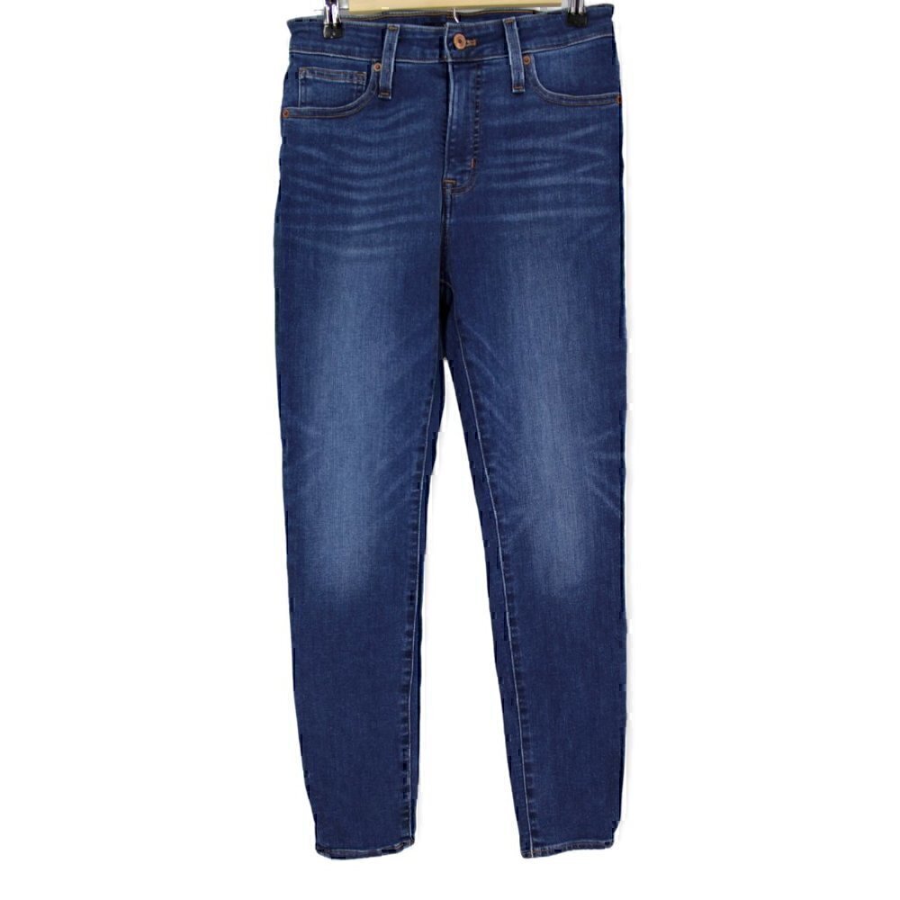 J. Crew Mercantile Curvy highest-rise skinny jean in dark indigo wash 27